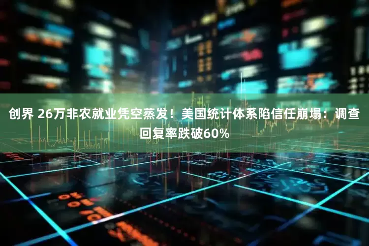 创界 26万非农就业凭空蒸发！美国统计体系陷信任崩塌：调查回复率跌破60%